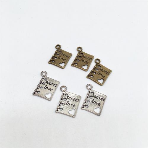 Zinc Alloy Jewelry Pendants, Book, plated, DIY 