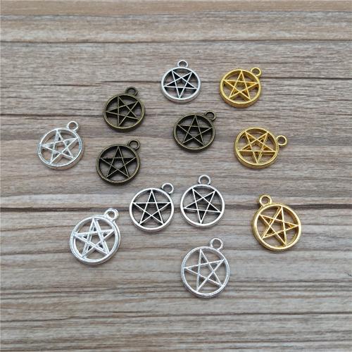 Zinc Alloy Jewelry Pendants, pentagram, plated, DIY 