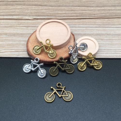 Zinc Alloy Jewelry Pendants, Bike, plated, DIY 