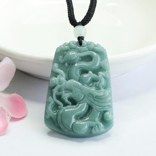 Jadeite Pendant, Dragon, DIY 