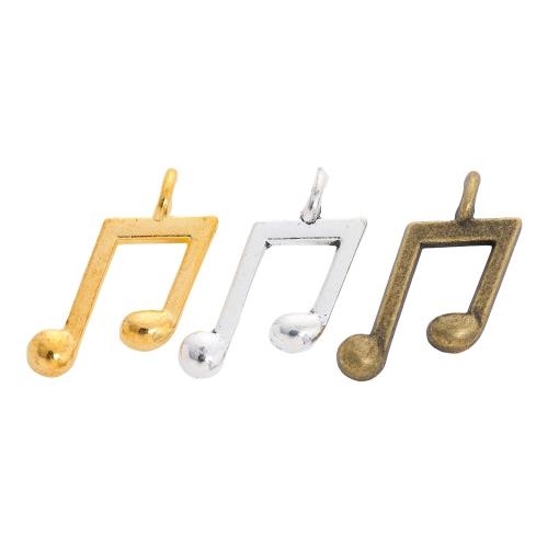 Musical Instrument Shaped Zinc Alloy Pendants, Music Note, plated, DIY Approx 