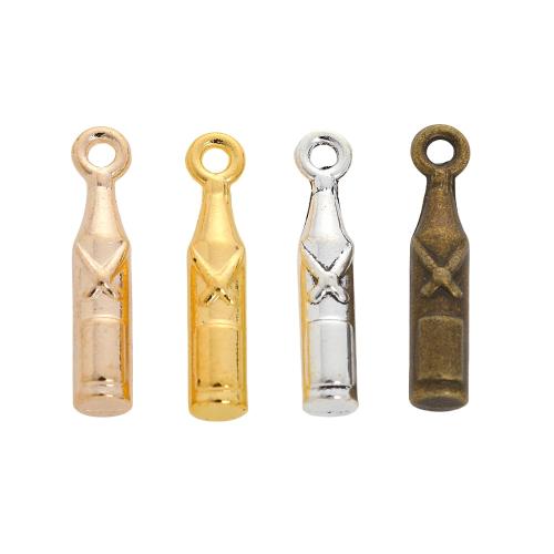 Zink Legierung Schmuck Anhänger, Zinklegierung, Flasche, plattiert, DIY, keine, 3.66x18.17mm, ca. 100PCs/Tasche, verkauft von Tasche