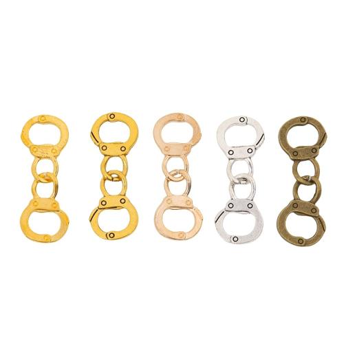 Zinc Alloy Charm Connector, Handcuffs, plated, DIY Approx 