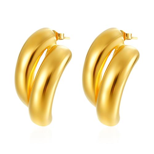 Stainless Steel Stud Earring, 304 Stainless Steel, Vacuum Ion Plating, fashion jewelry & for woman 