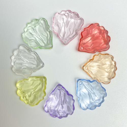 Transparent Acrylic Pendants, petals, injection moulding, DIY Approx 2mm, Approx 