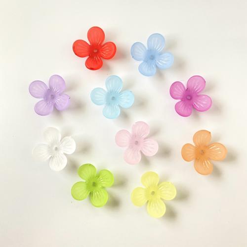 DIY Hair Flowers, Acrylic, injection moulding, frosted 19mm Approx 1.7mm, Approx 