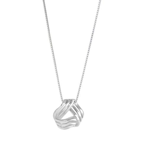 Sterling Silver Jewelry Necklace, 925 Sterling Silver, with 5CM extender chain, for woman, silver color Approx 40 cm 