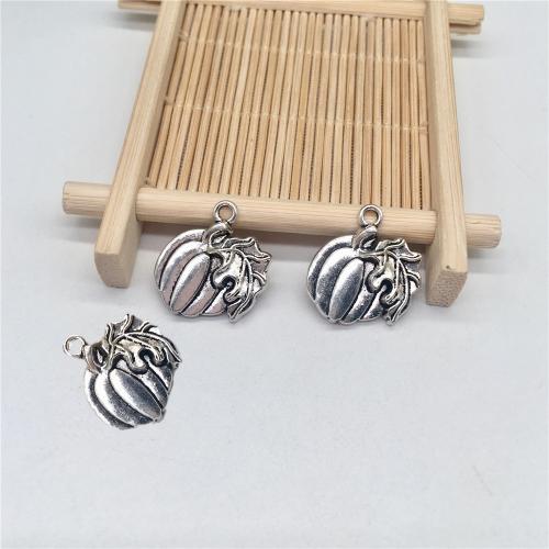 Zinc Alloy Jewelry Pendants, Pumpkin, antique silver color plated, DIY 