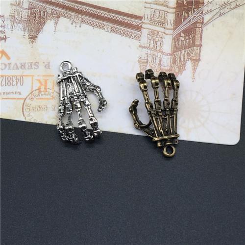 Zinc Alloy Hand Pendants, plated, DIY 