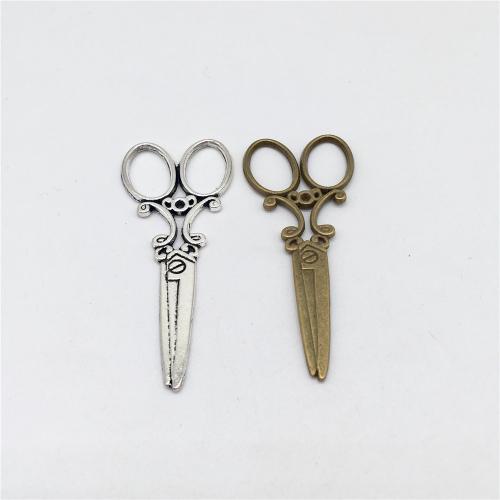 Zinc Alloy Scissors Pendants, plated, DIY 