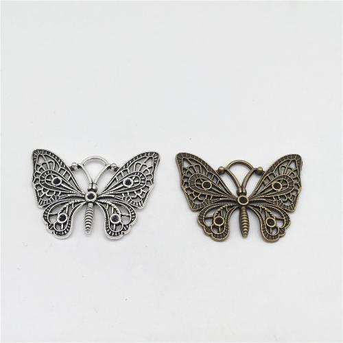 Zinc Alloy Animal Pendants, Butterfly, plated, DIY 