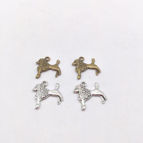 Zinc Alloy Animal Pendants, Dog, plated, DIY 