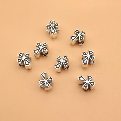 Zinc Alloy Cross Pendants, antique silver color plated, DIY 