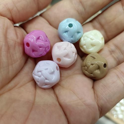 Solid Color Acrylic Beads, DIY 16mm 