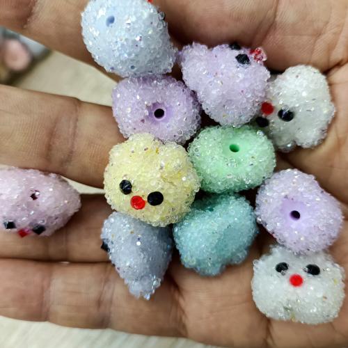 Acrylic Jewelry Beads, Cat, DIY, mixed colors [