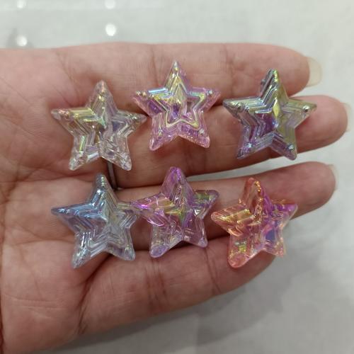 Transparent Acrylic Beads, Star, DIY 