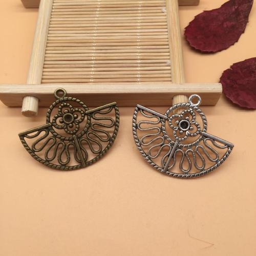 Zinc Alloy Jewelry Pendants, Fan, plated, DIY 