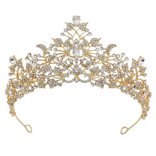 Bridal Tiaras, Zinc Alloy, with Crystal, for bridal & with rhinestone 