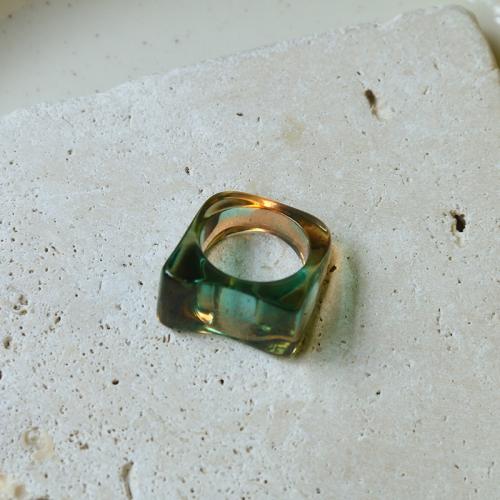 Anillo de dedo de resina, Joyería & Bricolaje & para mujer & pegamento de gota, más colores para la opción, diámetro interior:aproximado 17mm, Vendido por UD