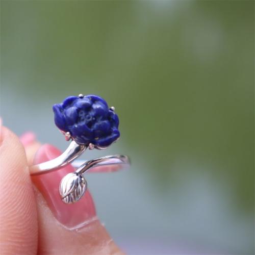 Harz Zink Legierung Finger Ring, Zinklegierung, mit Harz, Blume, Modeschmuck & für Frau, Größe:7, verkauft von PC[