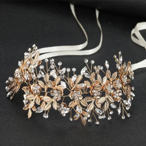 Headband, Zinc Alloy, fashion jewelry & for woman & with rhinestone [