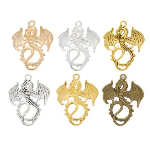 Zinc Alloy Animal Pendants, Dragon, plated, DIY Approx [