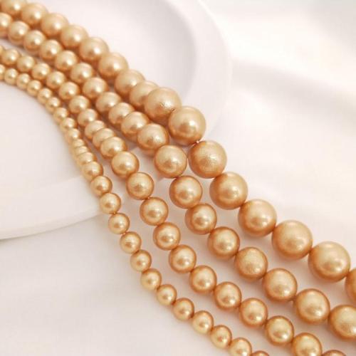 South Sea Shell Beads, Shell Pearl, Round, DIY Approx 40 cm 