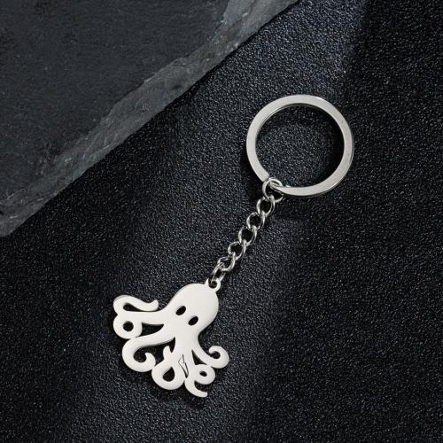 Stainless Steel Key Clasp, 304 Stainless Steel, Octopus, plated, fashion jewelry 