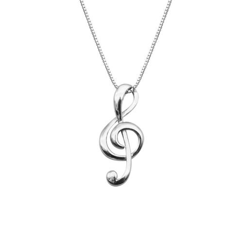 Collar de la joyería de plata esterlina, plata de ley 925, con 5CM extender cadena, Nota de la Música, diferentes estilos para la opción & para mujer, más colores para la opción, longitud:aproximado 40 cm, Vendido por UD