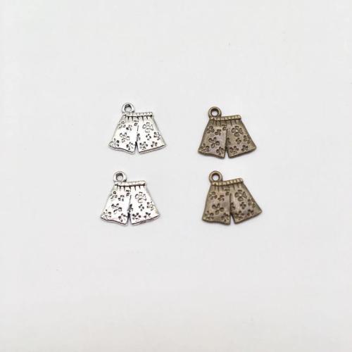 Zinc Alloy Jewelry Pendants, Trousers, plated, DIY 