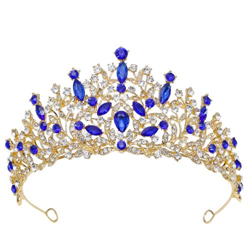 Bridal Tiaras, Zinc Alloy, with Crystal, for bridal & with rhinestone 