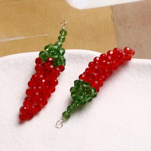 Seedbead Pendant, Pepper, handmade, multifunctional & DIY 