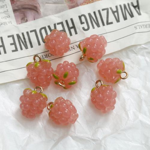 Imitation Obst Resin Anhänger, Harz, Traube, DIY, keine, 15x11mm, verkauft von PC