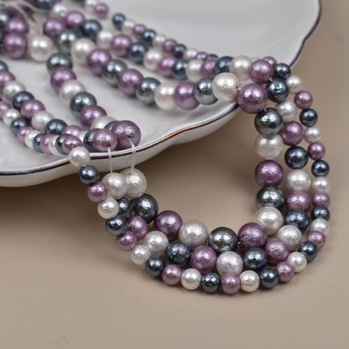 South Sea Shell Beads, Shell Pearl, Round, DIY mixed colors Approx 40 cm 