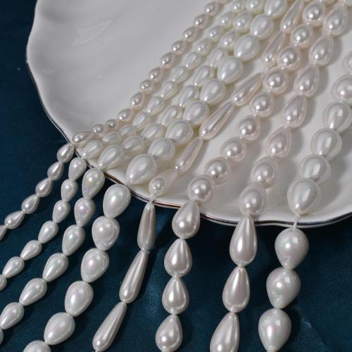 Glass Pearl Beads, Teardrop, DIY Approx 40 cm 