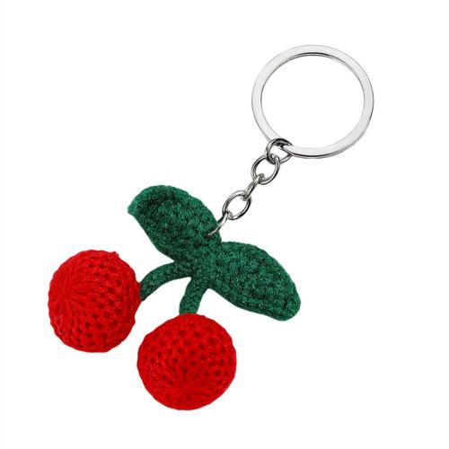 Fur Plush Key Chain, Zinc Alloy, with Plush, portable & cute & multifunctional [