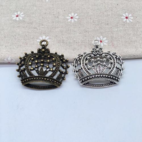 Zinc Alloy Crown Pendants, plated, DIY 