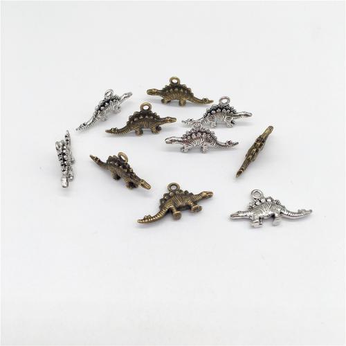 Zinc Alloy Animal Pendants, Dinosaur, plated, DIY 