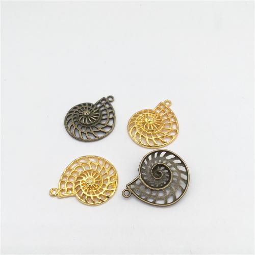 Zinc Alloy Animal Pendants, Conch, plated, DIY 