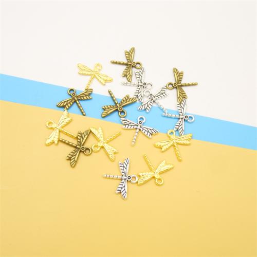 Zinc Alloy Animal Pendants, Dragonfly, plated, DIY 