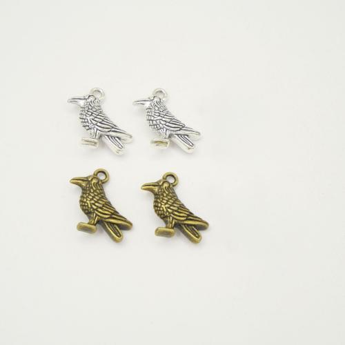 Zinc Alloy Animal Pendants, Bird, plated, DIY 