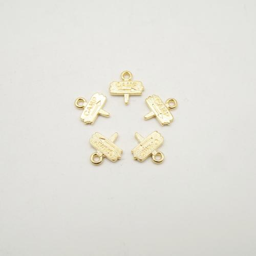 Zink Legierung Schmuck Anhänger, Zinklegierung, WegweiserSchild, plattiert, DIY, keine, 13x12x2mm, 100PCs/Tasche, verkauft von Tasche