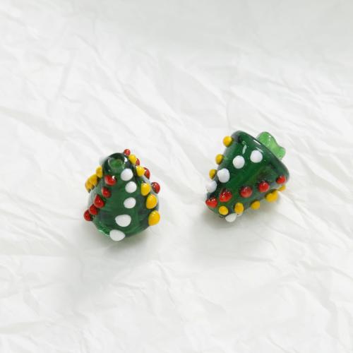 Christmas Lampwork Beads, Christmas Tree, Christmas Design & DIY & enamel [