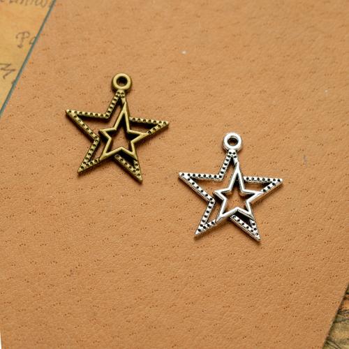 Zinc Alloy Skull Pendants, Star, plated, DIY [