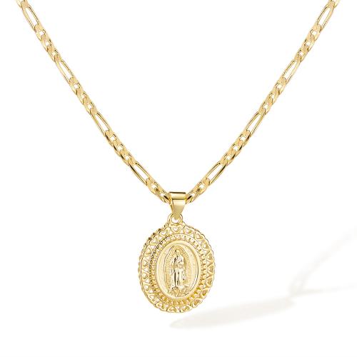 Collier en laiton fait à la main, avec 55mm chaînes de rallonge, Plaqué d'or 14K, bijoux de mode & pour femme & creux mm, Vendu par PC