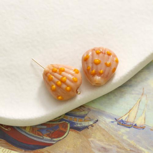 Handgefertigte Lampwork Perlen, Schale, DIY, keine, 17x19mm, verkauft von PC