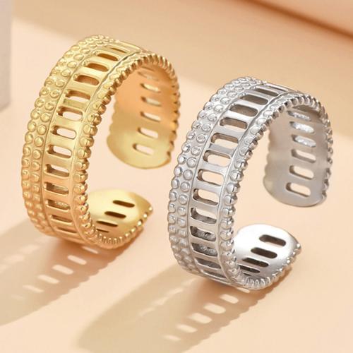 Stainless Steel Finger Ring, 304 Stainless Steel, fashion jewelry & for woman inside diameter 17mm,width 7mm 