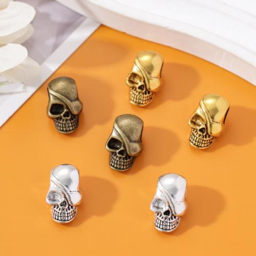 Colgantes de Aleación de Zinc en Forma Calavera, chapado, Bricolaje, más colores para la opción, 19x12mm, aproximado 100PCs/Bolsa, Vendido por Bolsa