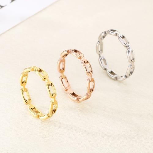 Stainless Steel Finger Ring, 304 Stainless Steel, Vacuum Ion Plating, for woman 