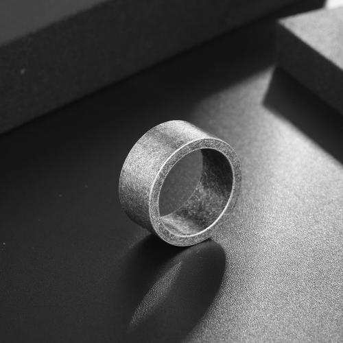 Titanium Steel Finger Ring, polished & for man, US Ring 